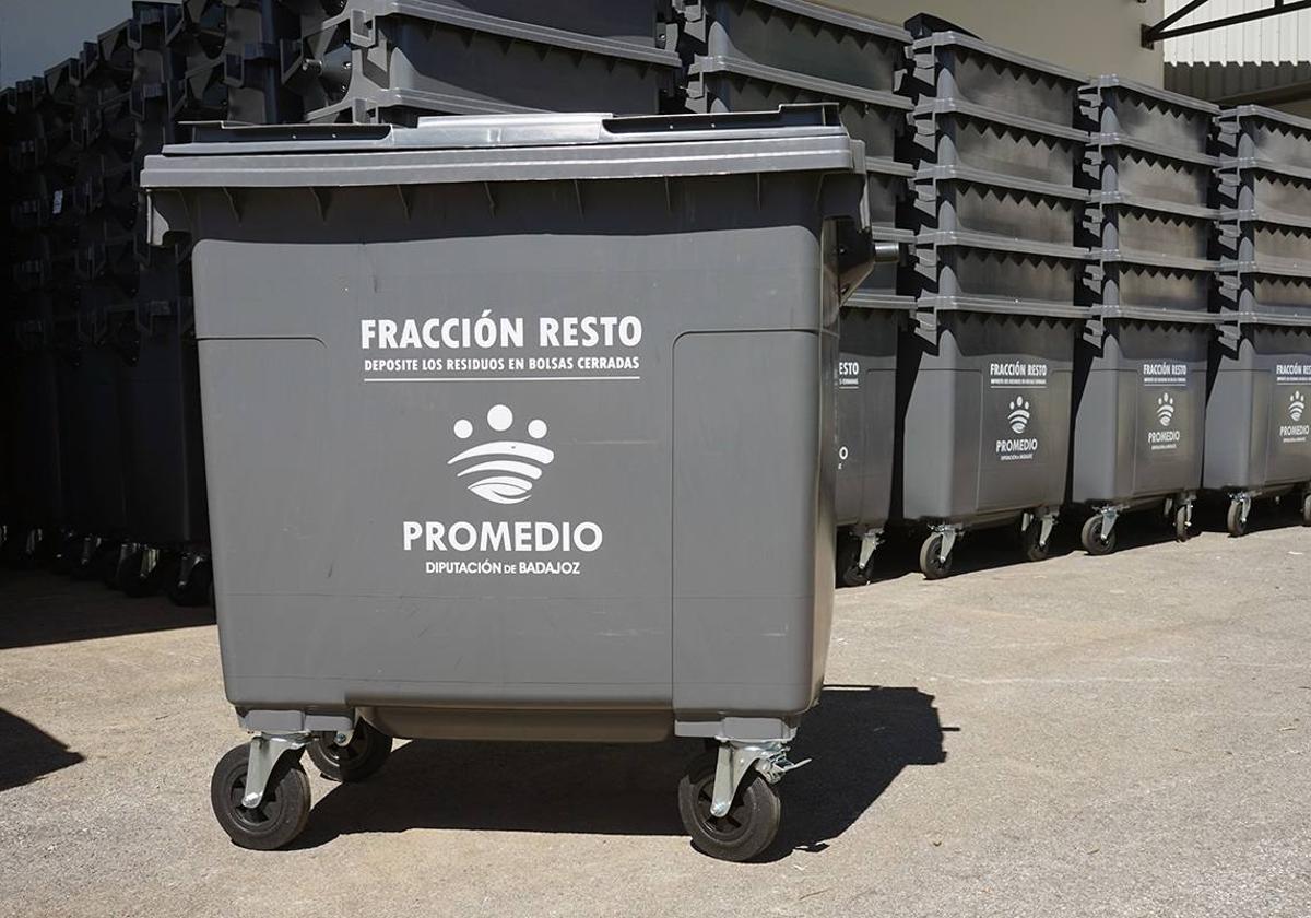 Promedio cambia el color del contenedor de 'resto' pasando de verde a gris