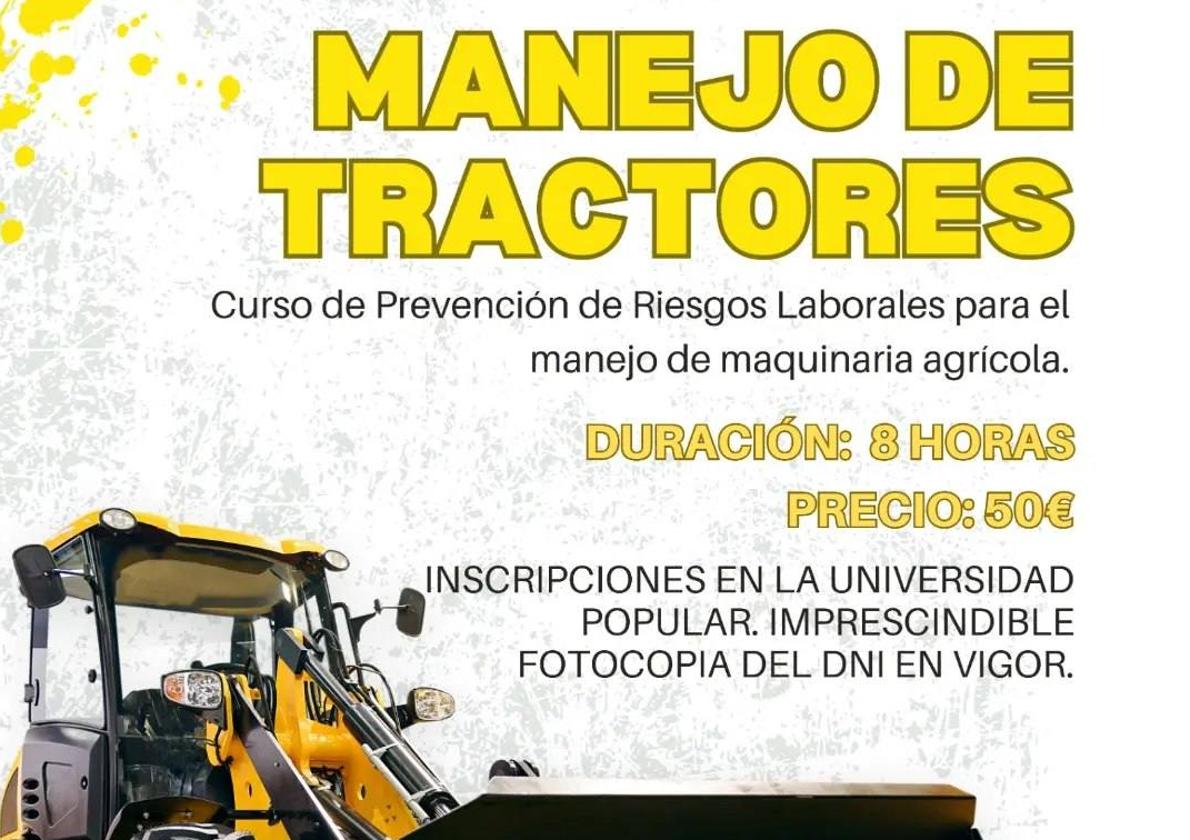 La Universidad Popular oferta los cursos de manejo de motosierra y de tractores