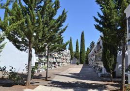 Vista del interior del cementerio municipal.