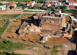Vista aérea del castillo.