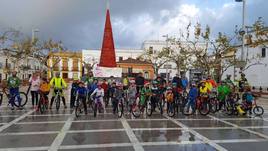 Imagen de archivo de la ciclocabalgata.