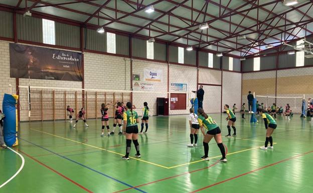 Los equipos de voleibol de alevín y cadete se clasifican para los Campeonatos de Extremadura