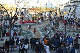 Portal de Belén Viviente en la localidad, imagen de archivo.