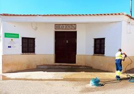 En.trada al Mercado de Abastos local.