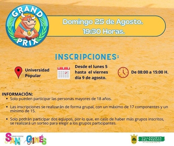 Abierto el plazo de inscripción para participar en el Gran Prix de la feria