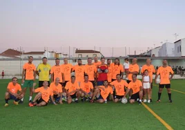 Integrantes del equipo de las Viejas Glorias.