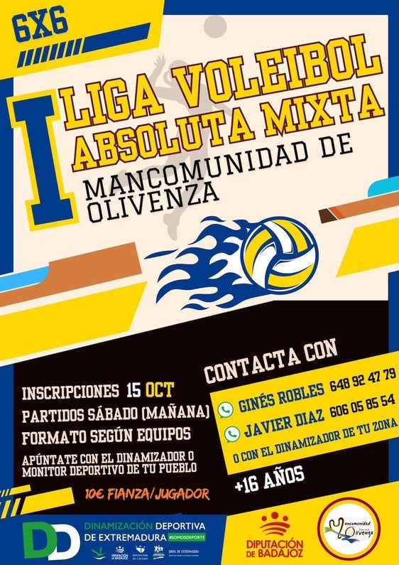 Comienzan las ligas deportivas de la Mancomunidad de Fútbol y Voleibol