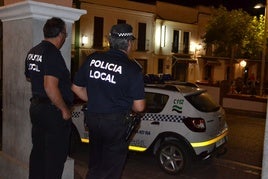 Agentes de la Policía Local de Villanueva del Fresno.