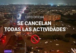 Se suspenden todas las actividades de los próximos días de luto oficial