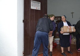 Imagen ed archivo de la recogida de alimentos de Cáritas.