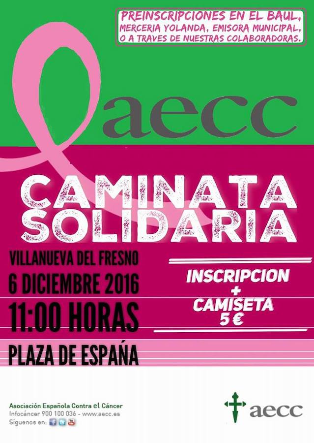 Cartel anunciador de la caminata