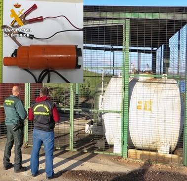 Cuatro detenidos por robar gasóleo agrícola en explotaciones de Villanueva del Fresno