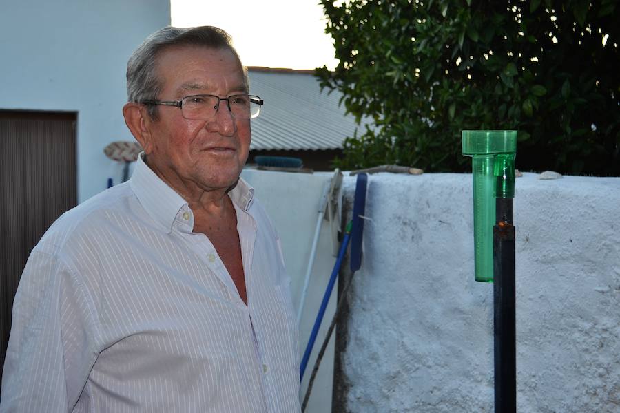 Plácido Rodríguez es 'el hombre del tiempo' de Villanueva desde 1973