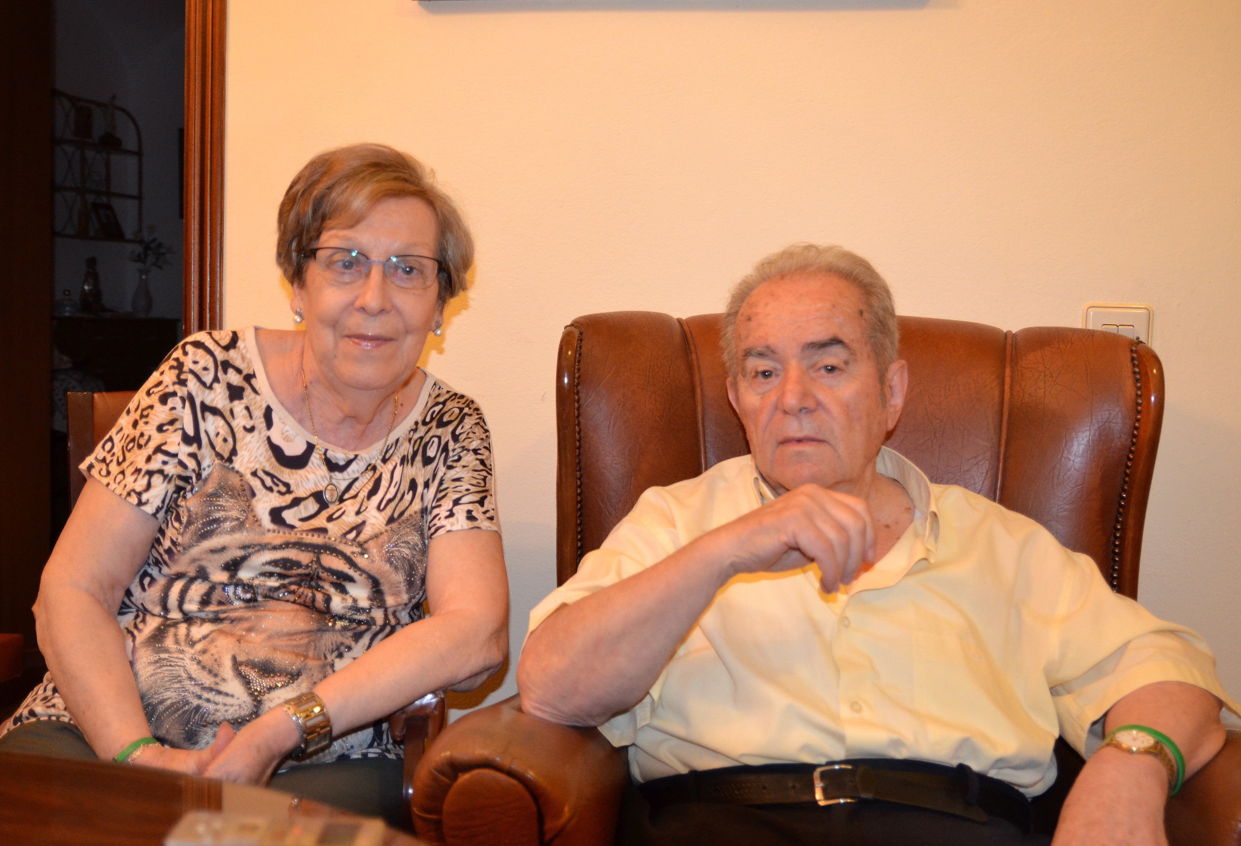 Manuel López y su mujer, Angelita Fraile