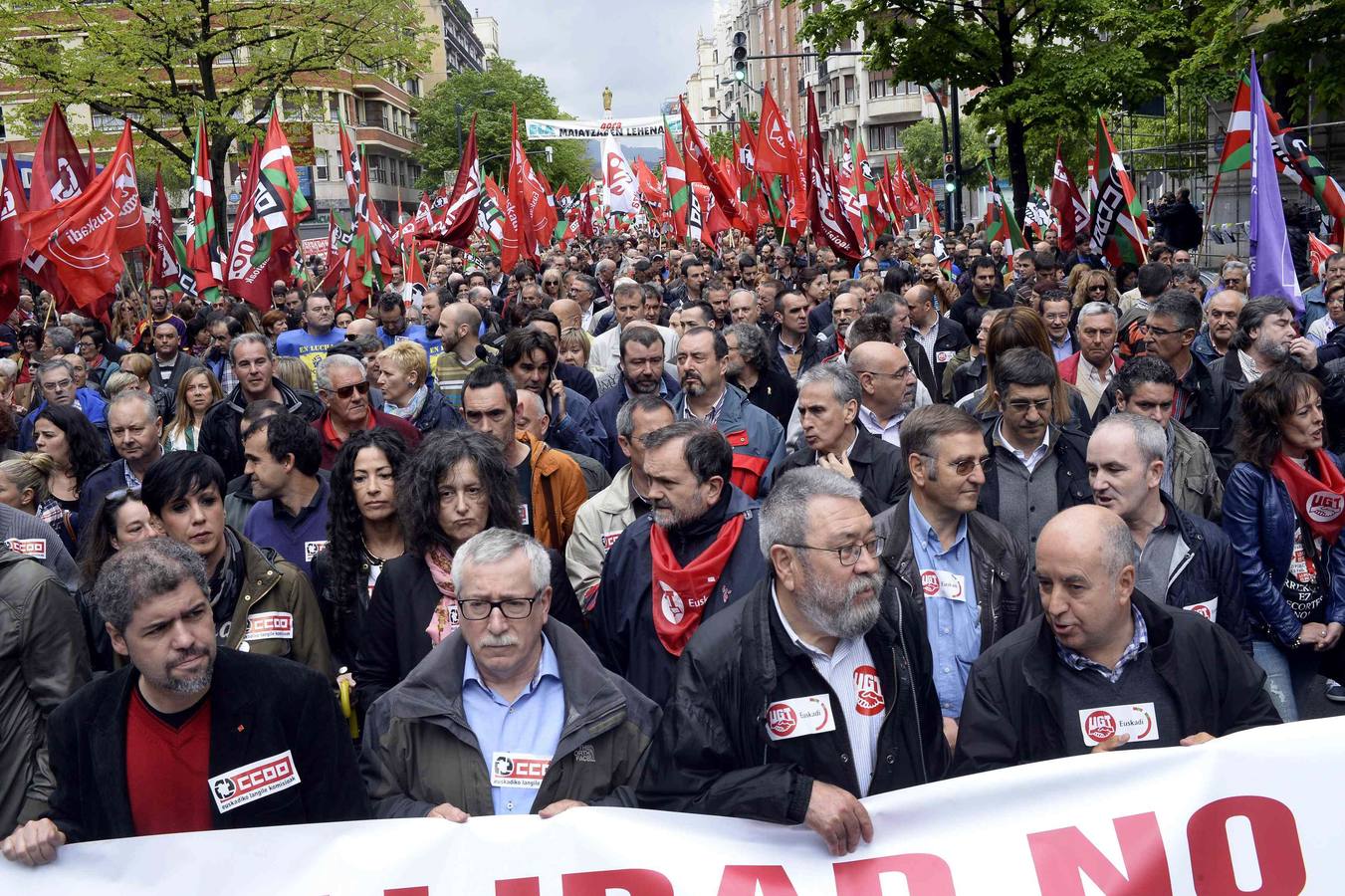 La marcha del Primero de Mayo, en imágenes