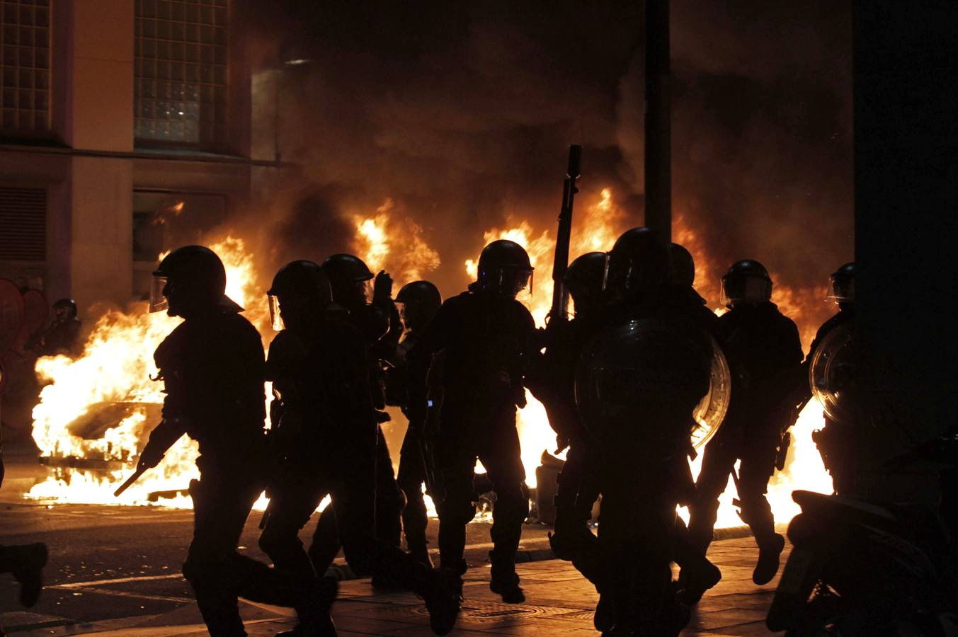 Altercados tras la marcha de Can Vies