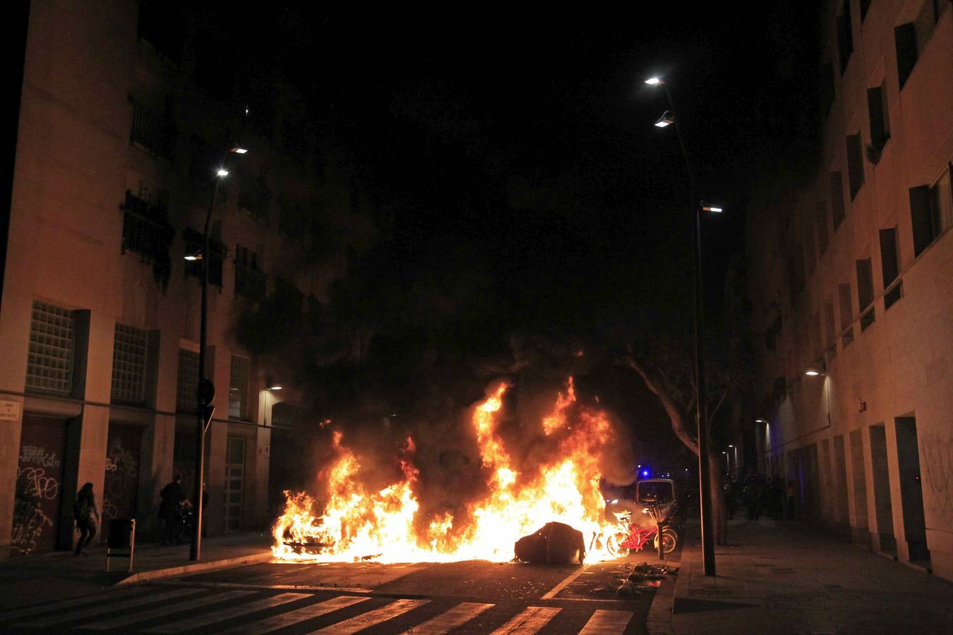 Altercados tras la marcha de Can Vies