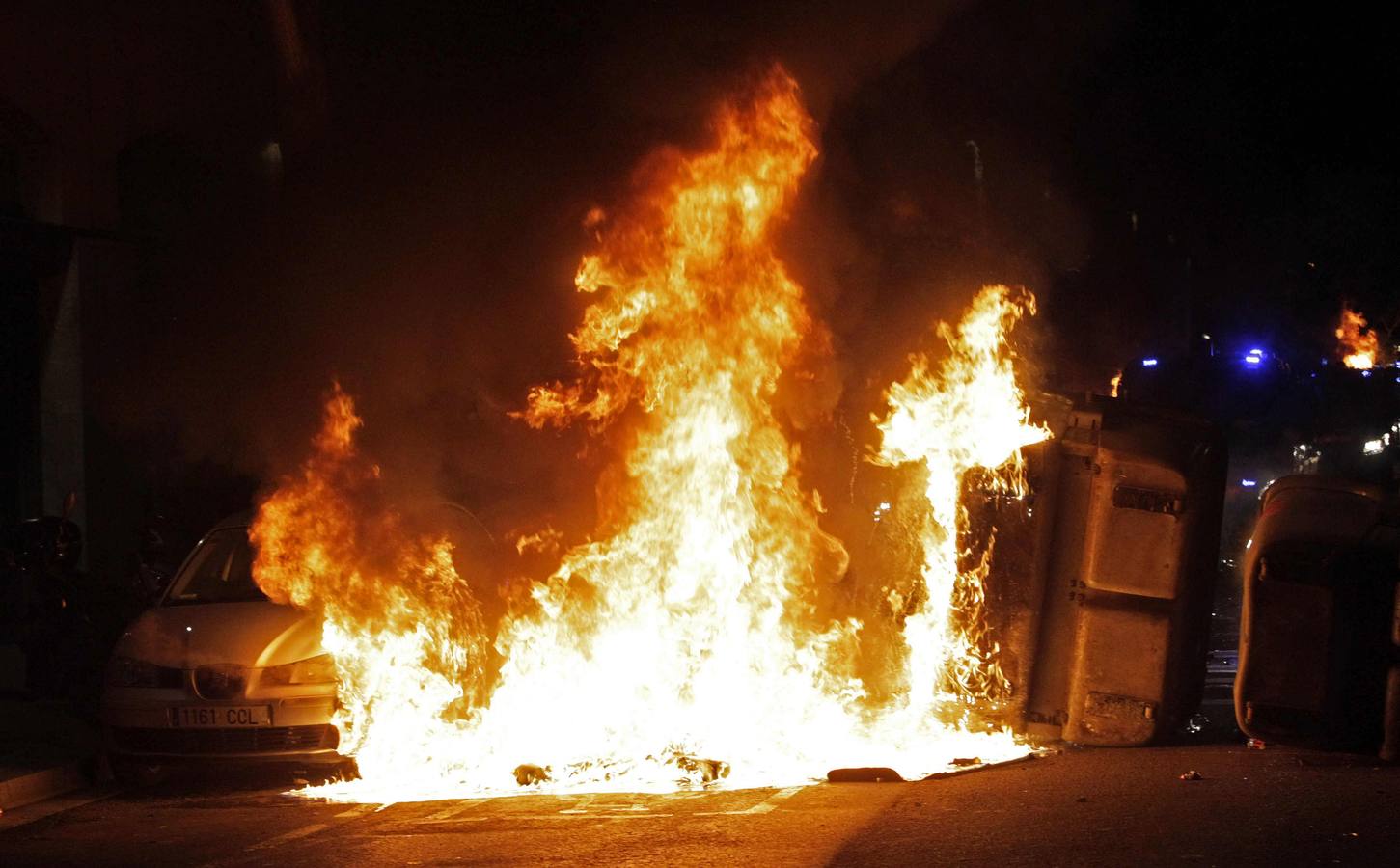 Altercados tras la marcha de Can Vies