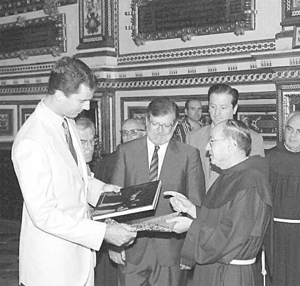14.06.1996. Don Felipe en su visita a Guadalupe