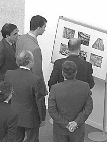 12.06.1996. El Príncipe Felipe en el MEIAC, en Badajoz