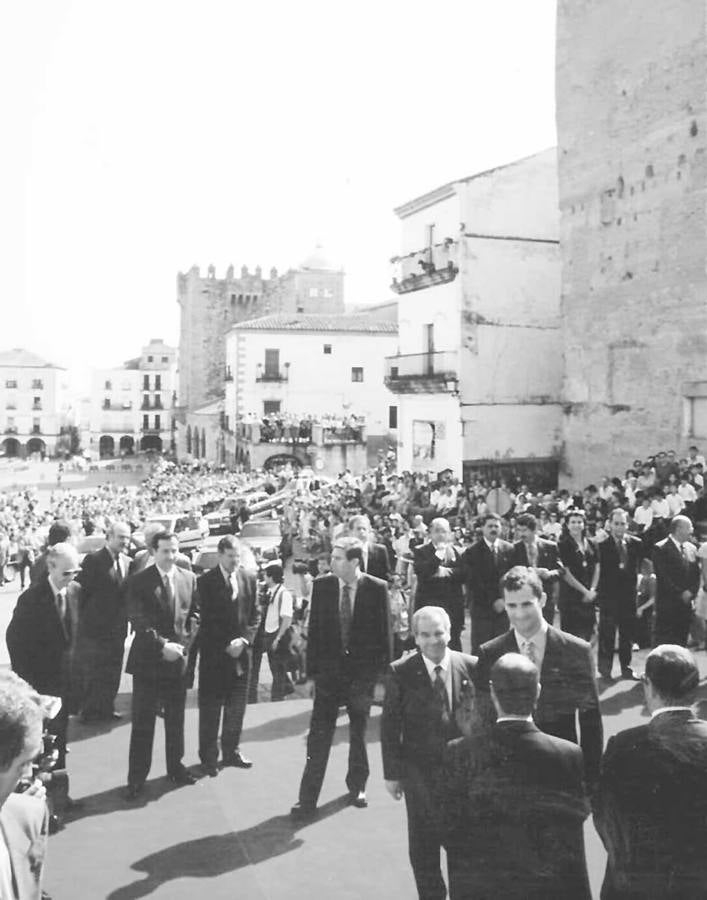 13.06.1996. El Príncipe Felipe en Cáceres