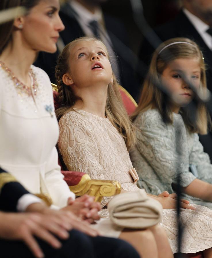 Las pequeñas protagonistas de la proclamación