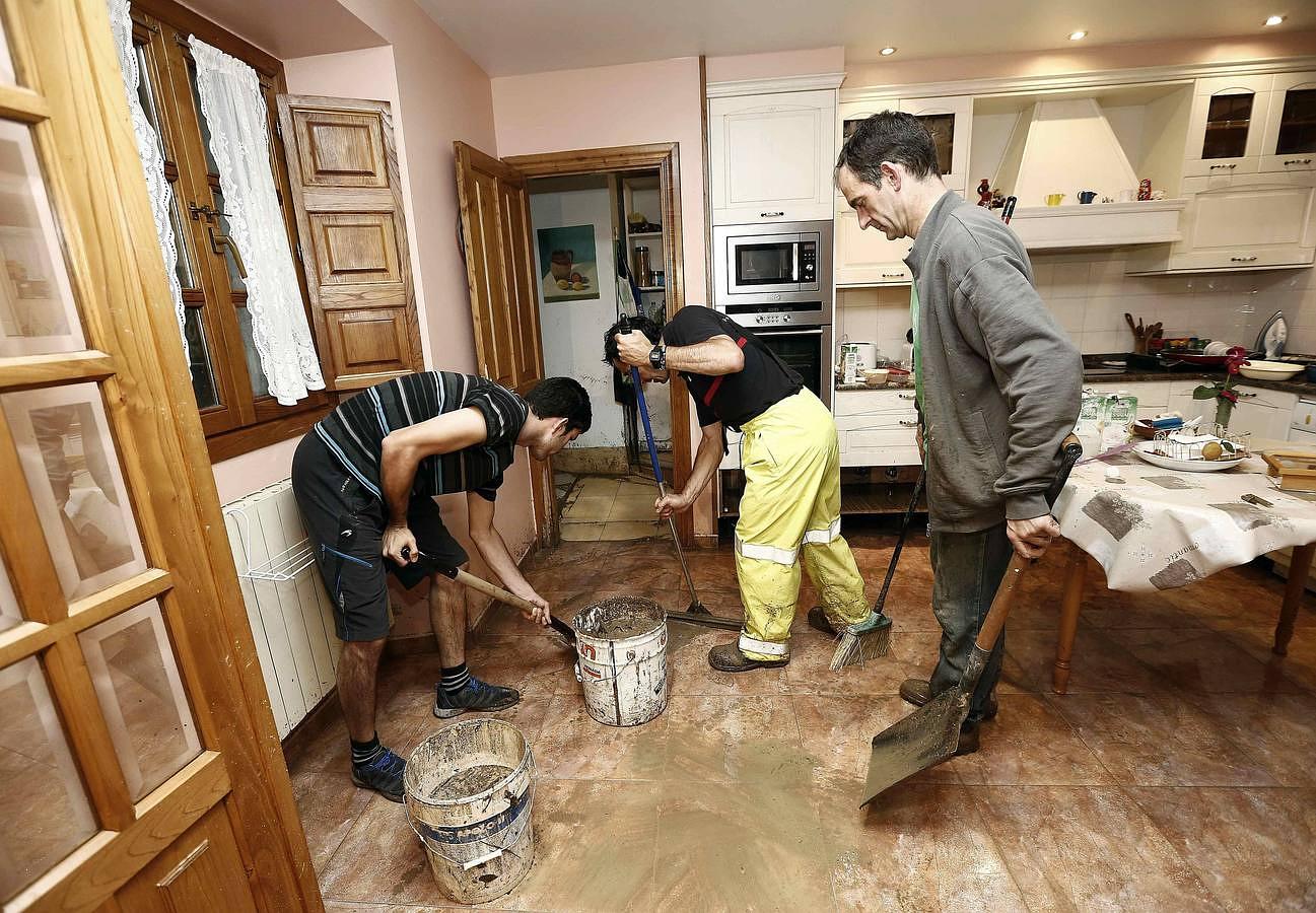 Inundación en la localidad navarra de Elizondo