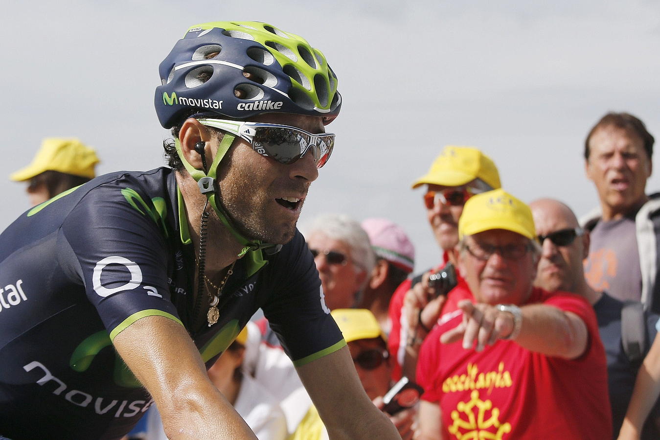 Alejandro Valverde, durante la etapa