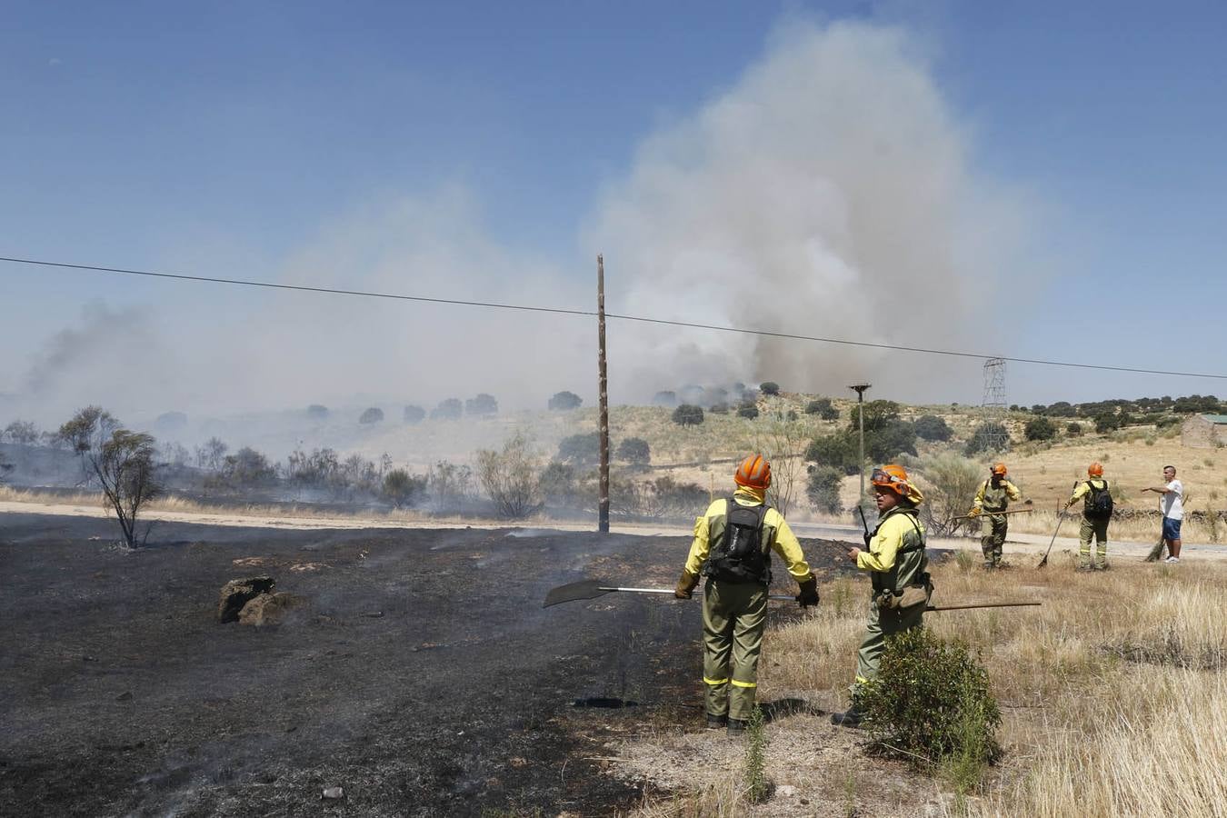 Incendio en Oliva de Plasencia