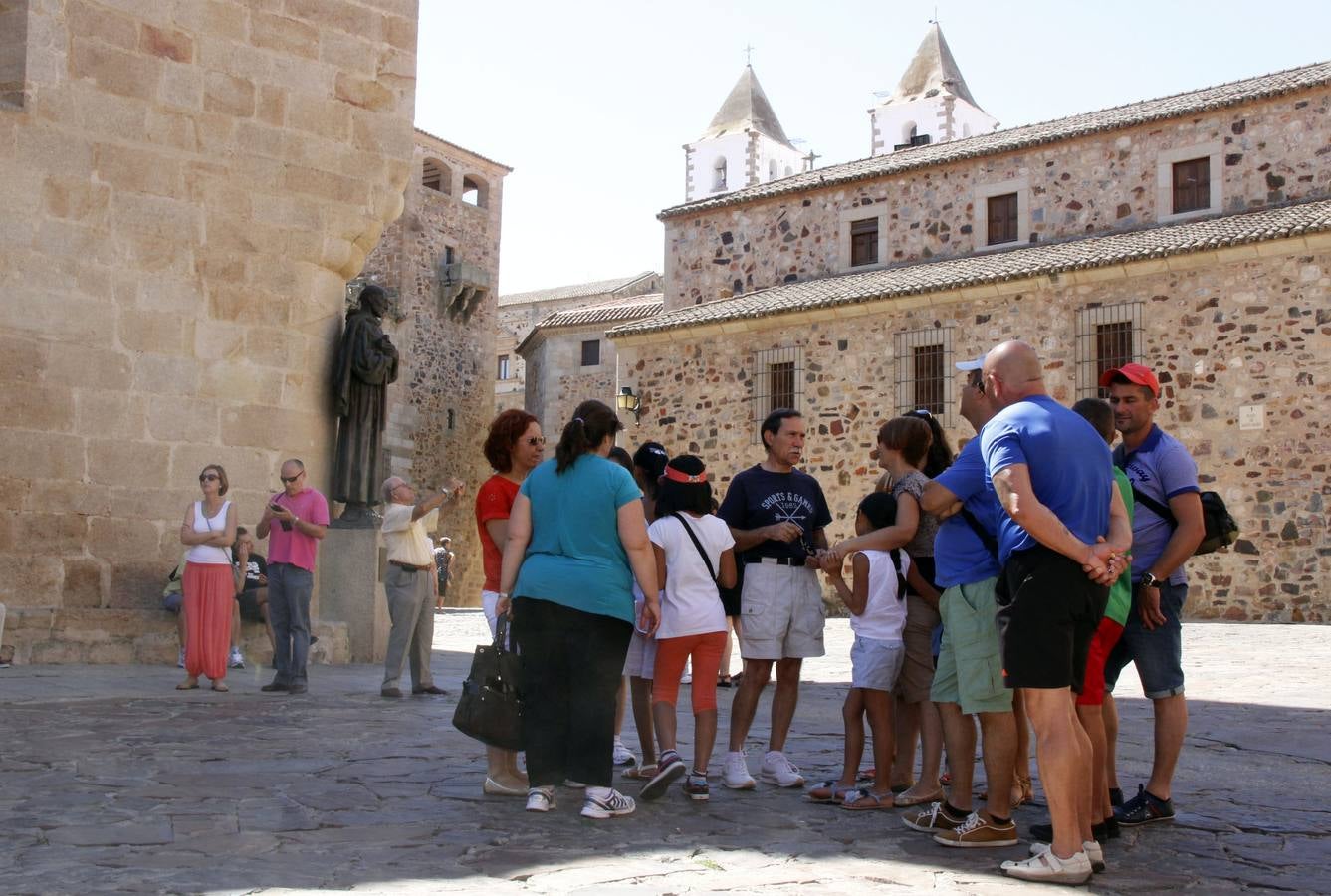 Viernes 15 de agosto: Turismo en el Casco Antiguo de Cáceres en pleno puente de agosto. Marisa Nuñez