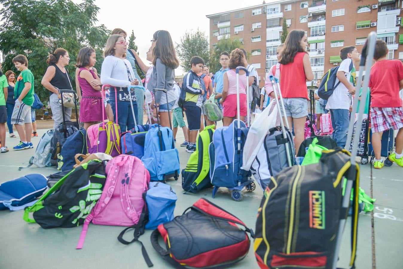 Viernes 12 de septiembre: sonrisas y lágrimas en la vuelta a cole en Extremadura. Foto: JV Arnelas