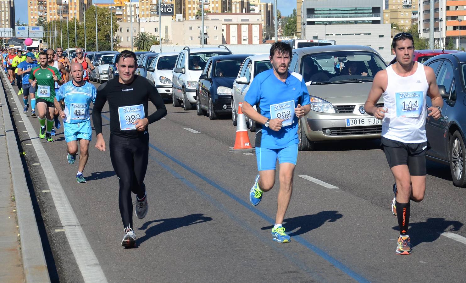(II) Durante el recorrido de la Media Maratón Elvas-Badajoz