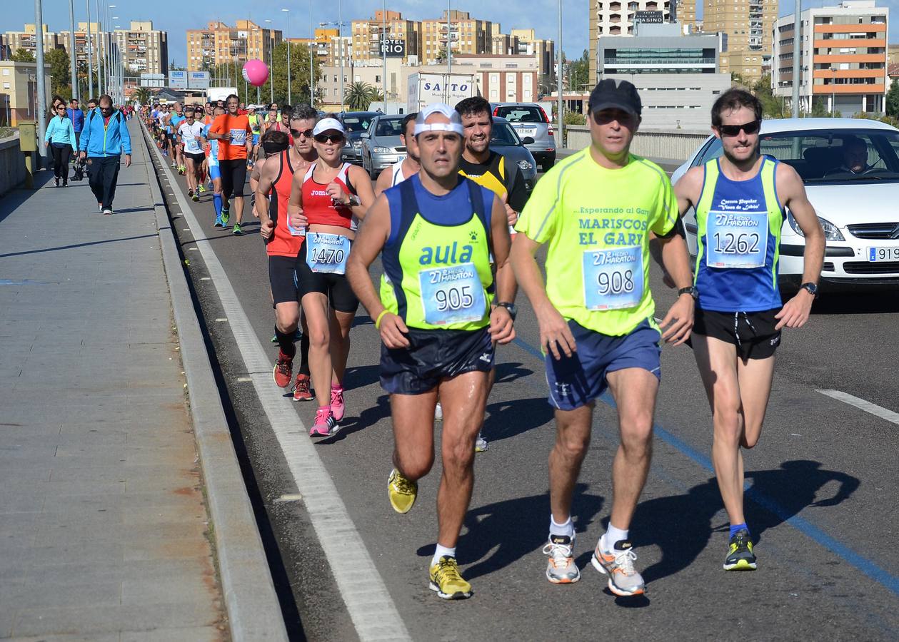 (II) Durante el recorrido de la Media Maratón Elvas-Badajoz