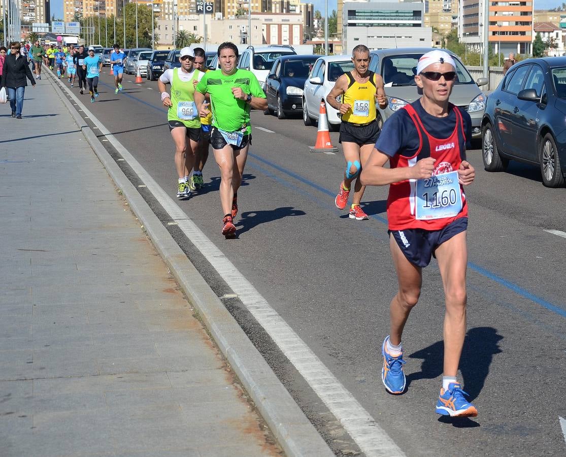 (II) Durante el recorrido de la Media Maratón Elvas-Badajoz