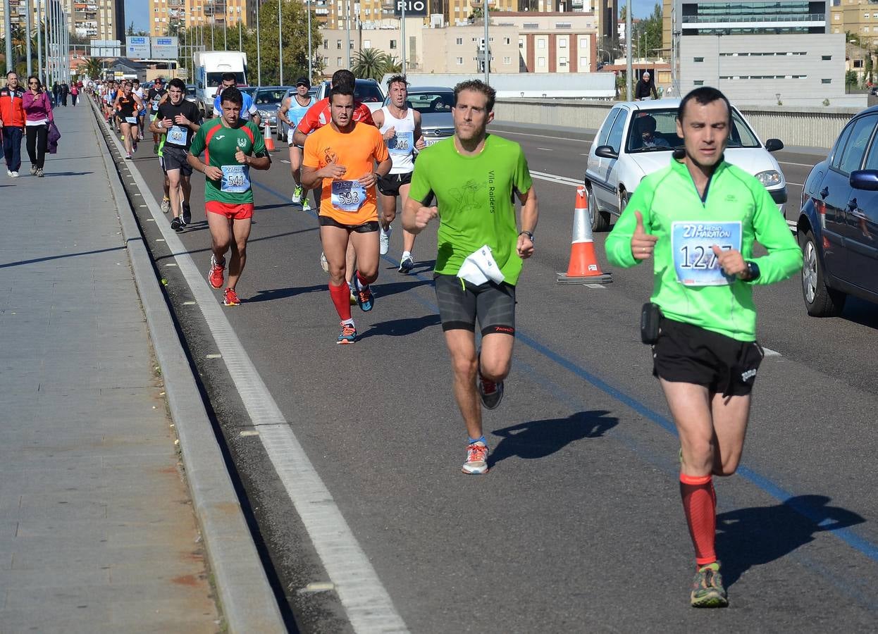 (II) Durante el recorrido de la Media Maratón Elvas-Badajoz