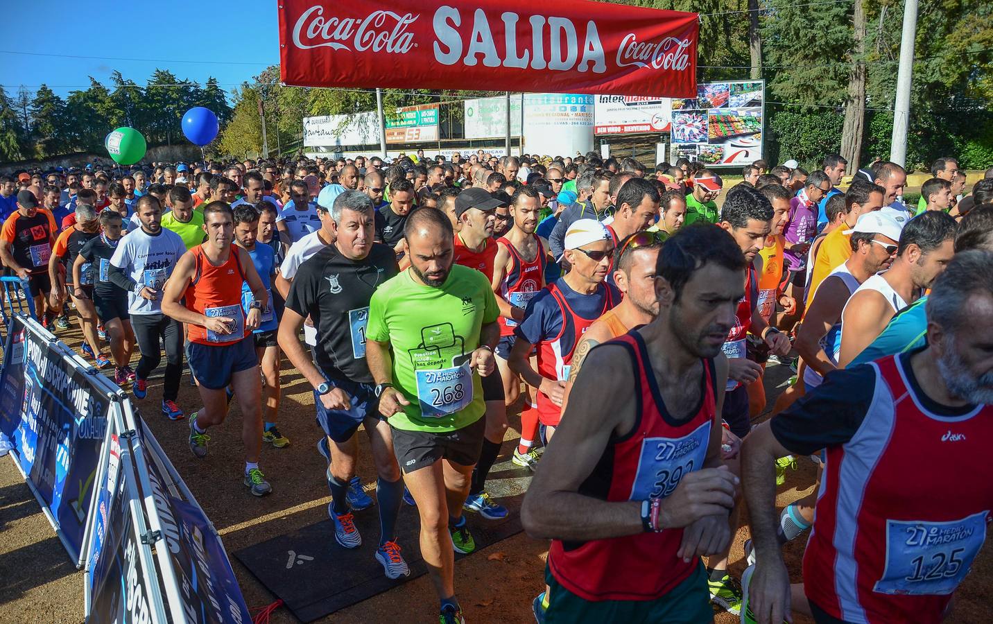 Salida de la Media Maratón Elvas-Badajoz