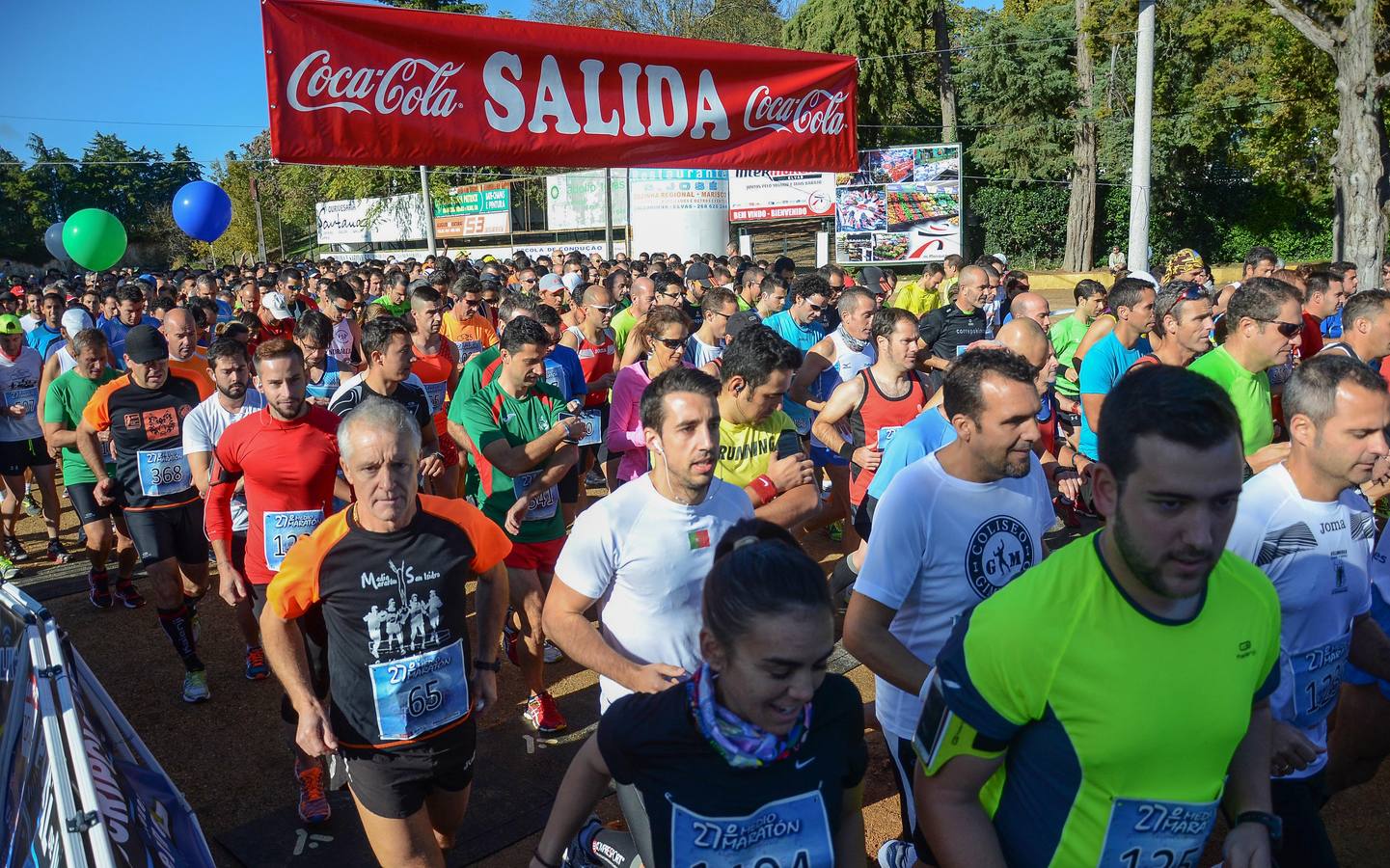 Salida de la Media Maratón Elvas-Badajoz