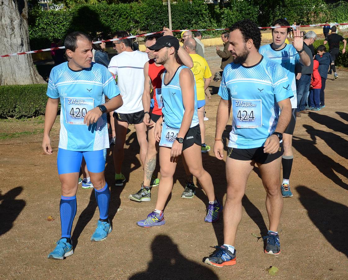 Salida de la Media Maratón Elvas-Badajoz