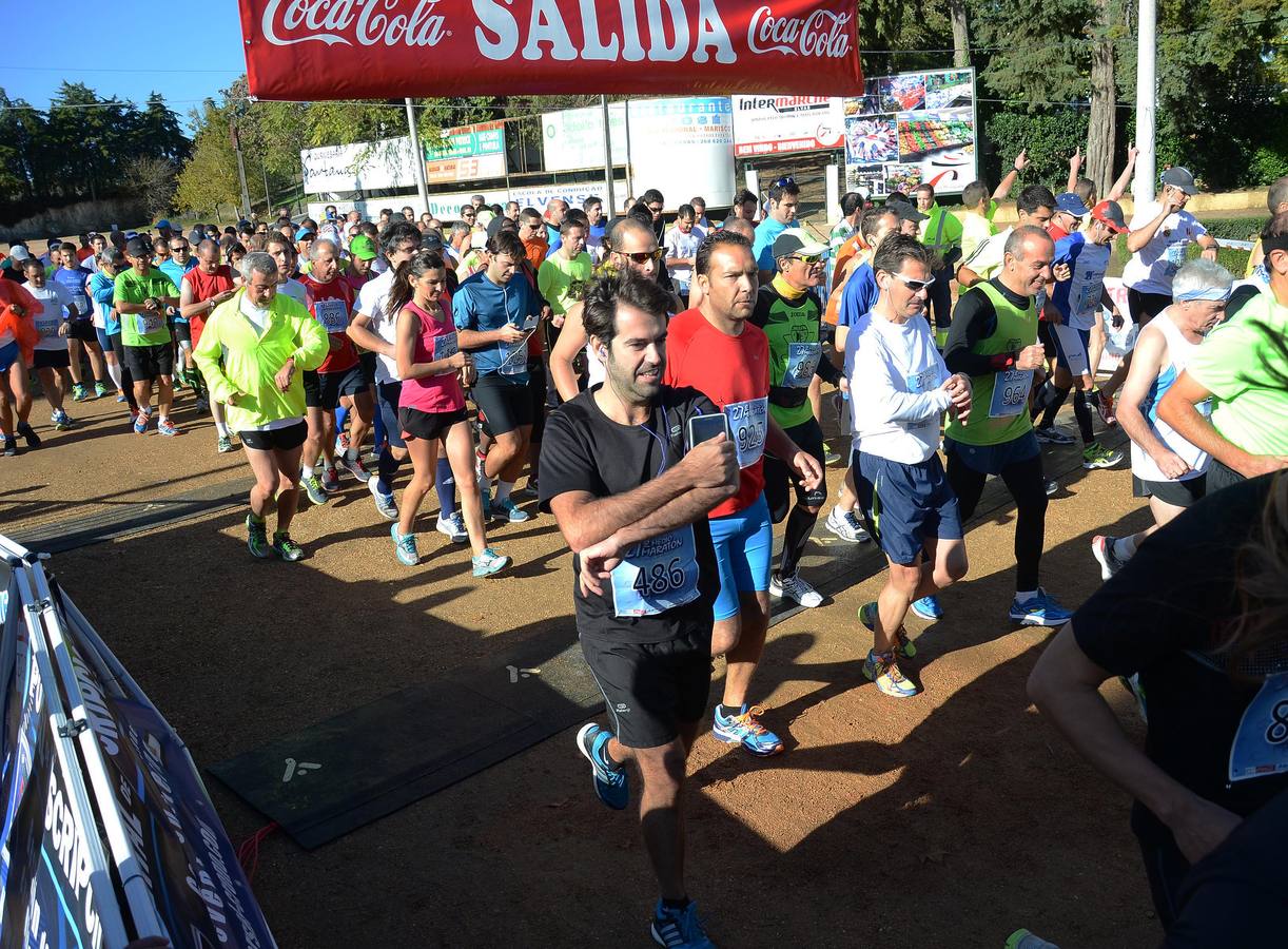 Salida de la Media Maratón Elvas-Badajoz