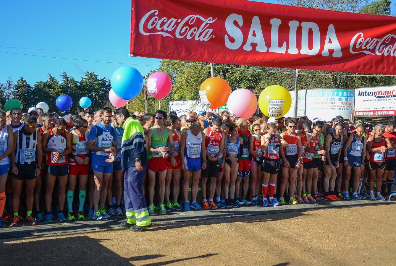 Salida de la Media Maratón Elvas-Badajoz