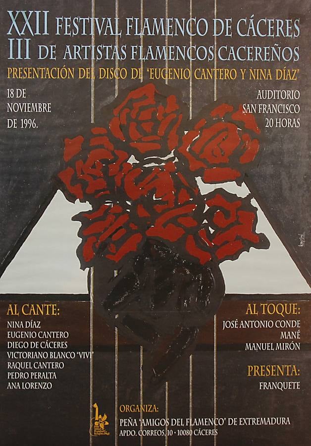 Exposición de discos y carteles del Festival Flamenco