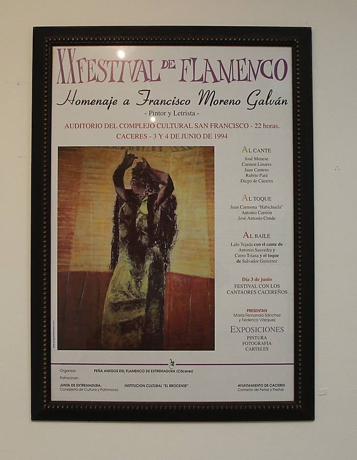 Exposición de discos y carteles del Festival Flamenco