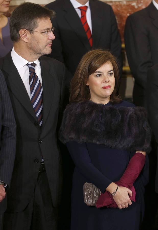La vicepresidenta del Gobierno, Soraya Saénz de Santamaría,d, y el ministro de Justicia, Rafael Catalá.