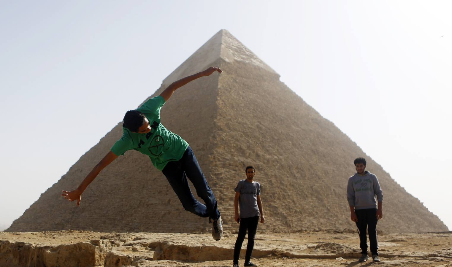 Parkour en las Pirámides de Egipto