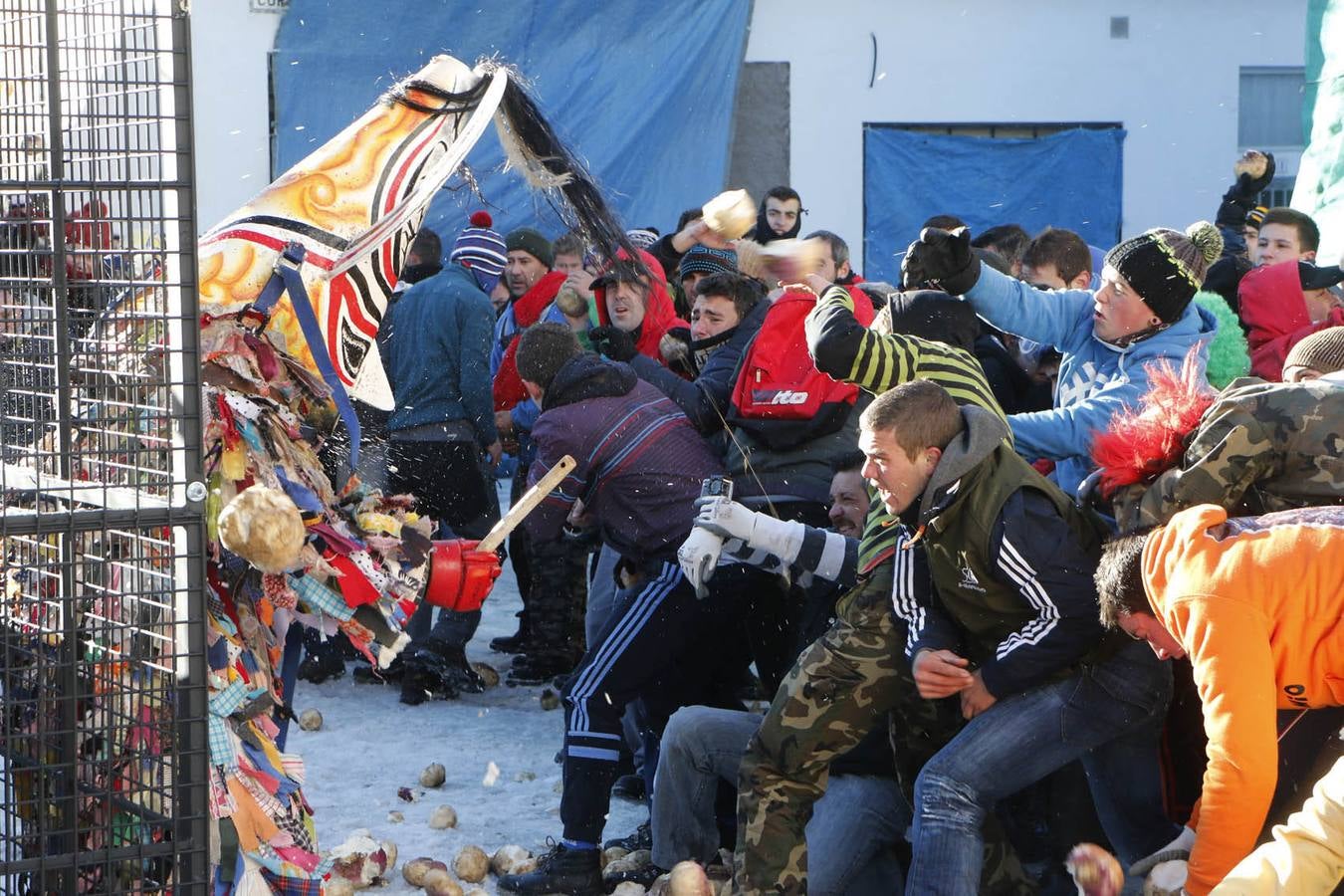 Piornal estrena a &quot;nabazo limpio&quot; la declaración nacional de Jarramplas