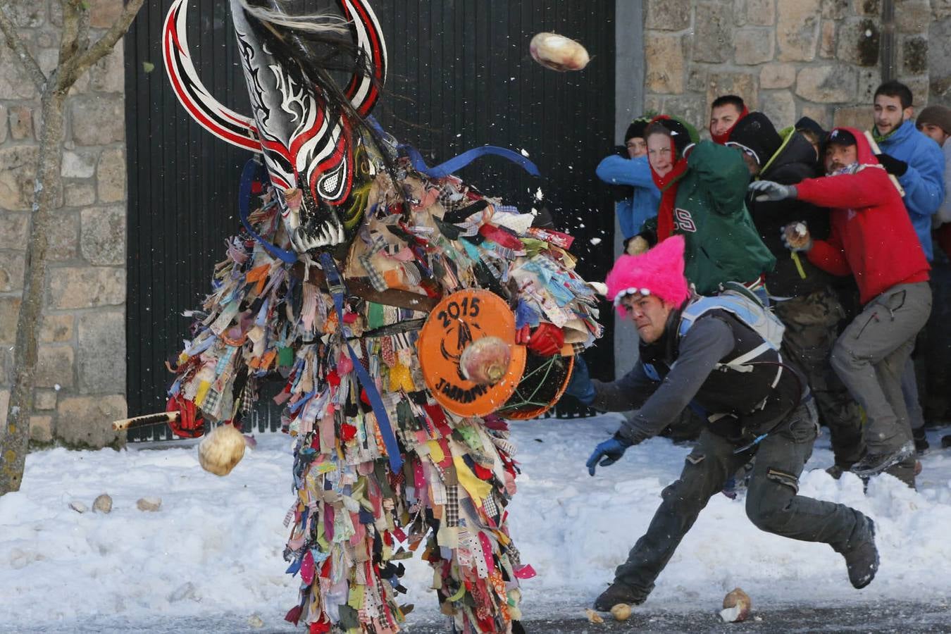 Piornal estrena a &quot;nabazo limpio&quot; la declaración nacional de Jarramplas