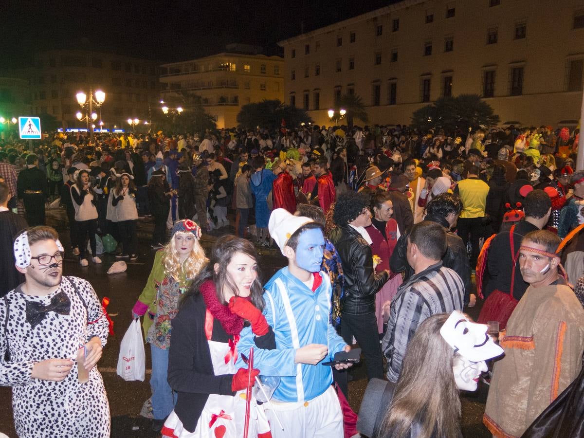 Ambiente nocturno en el sábado de Carnaval