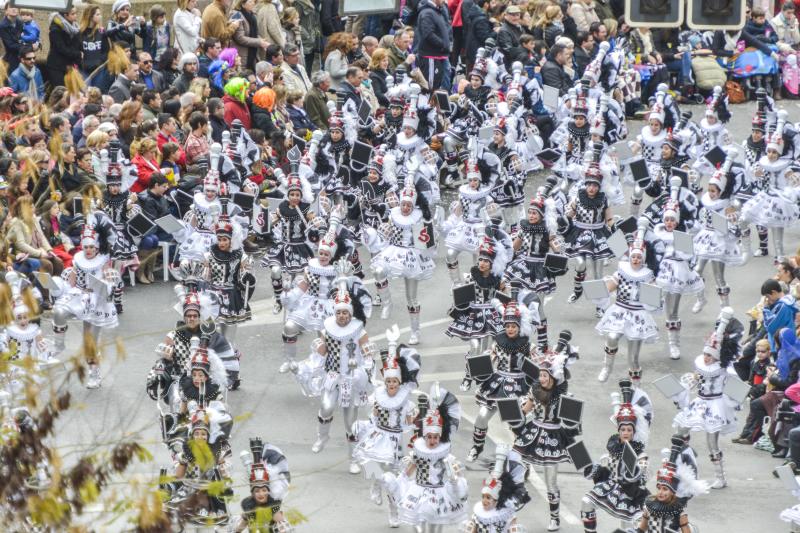 El desfile de comparsas, visto desde arriba