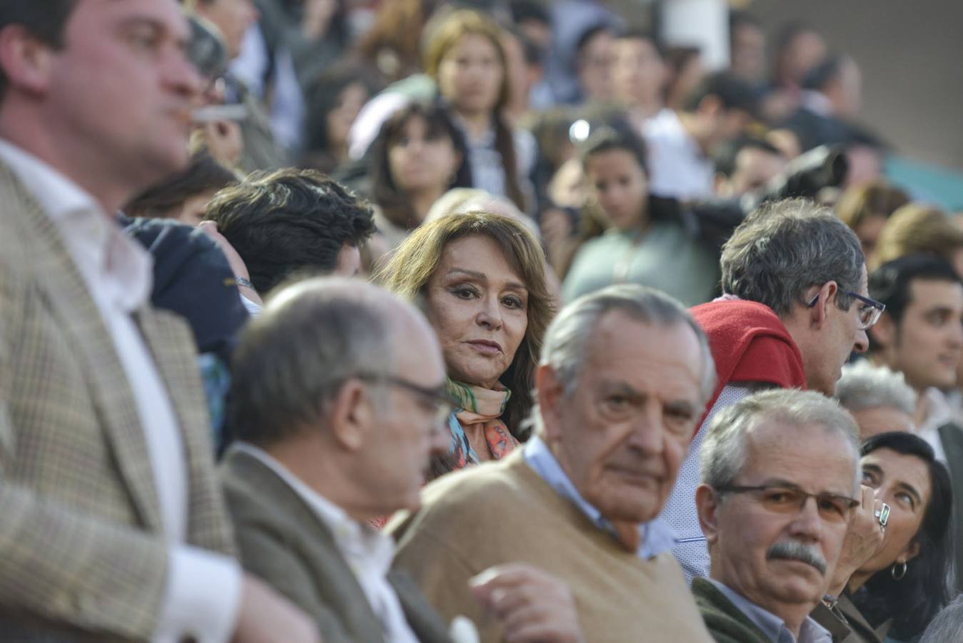 Ambiente en la plaza de toros de Olivenza 2014