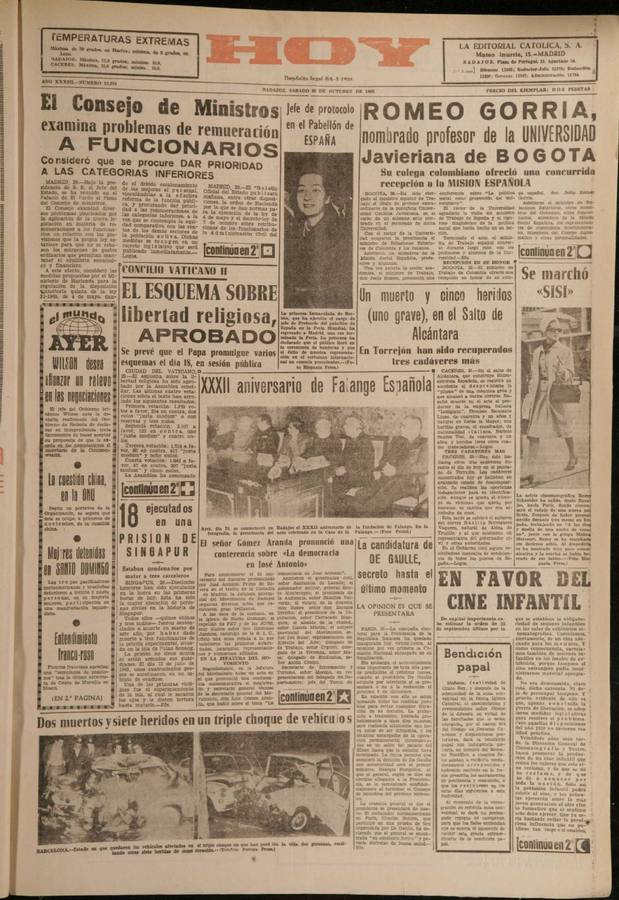 20 de octubre de 1965